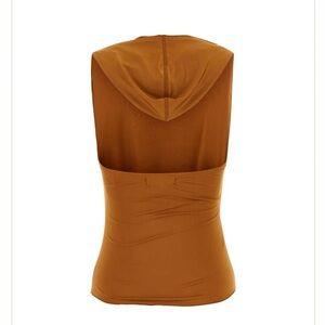 Gimaguas Tan Salsa top Hooded Sleeveless